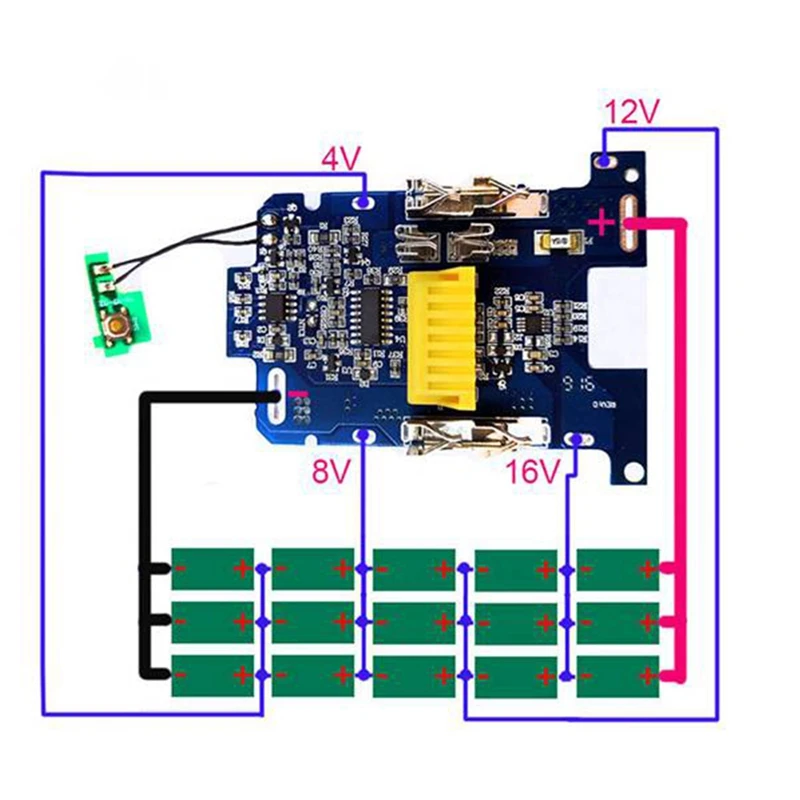 5 шт. BL1830 Литий-ионный аккумулятор BMS PCB плата защиты зарядки для