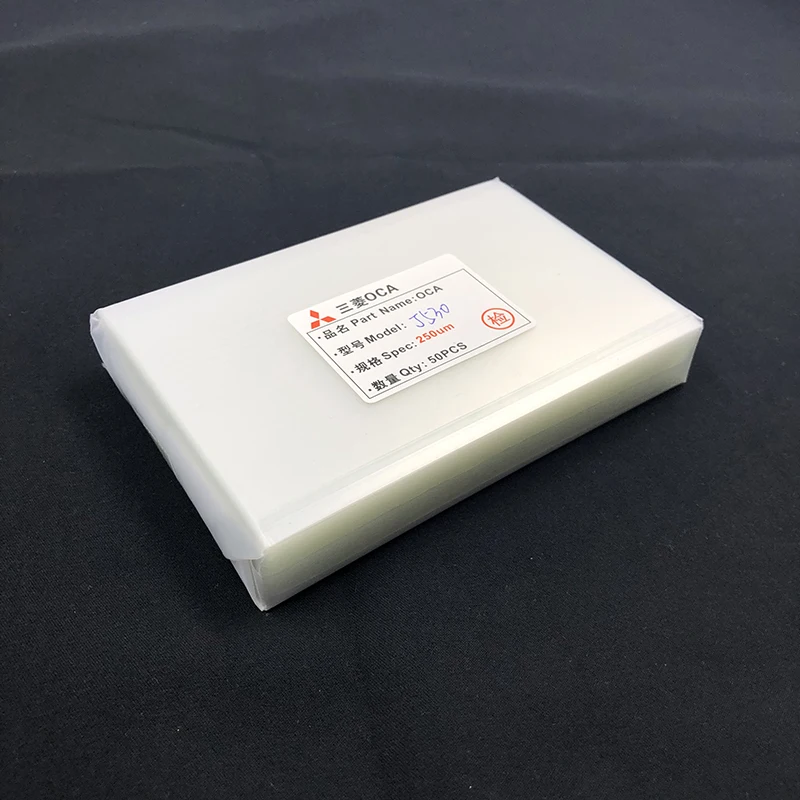 5,8 ”6,5” 250um OCA оптическая Прозрачная Клейкая наклейка клеевая пленка для iPhone X/XR/XS Max сенсорная стеклянная линза пленка для мобильного телефона