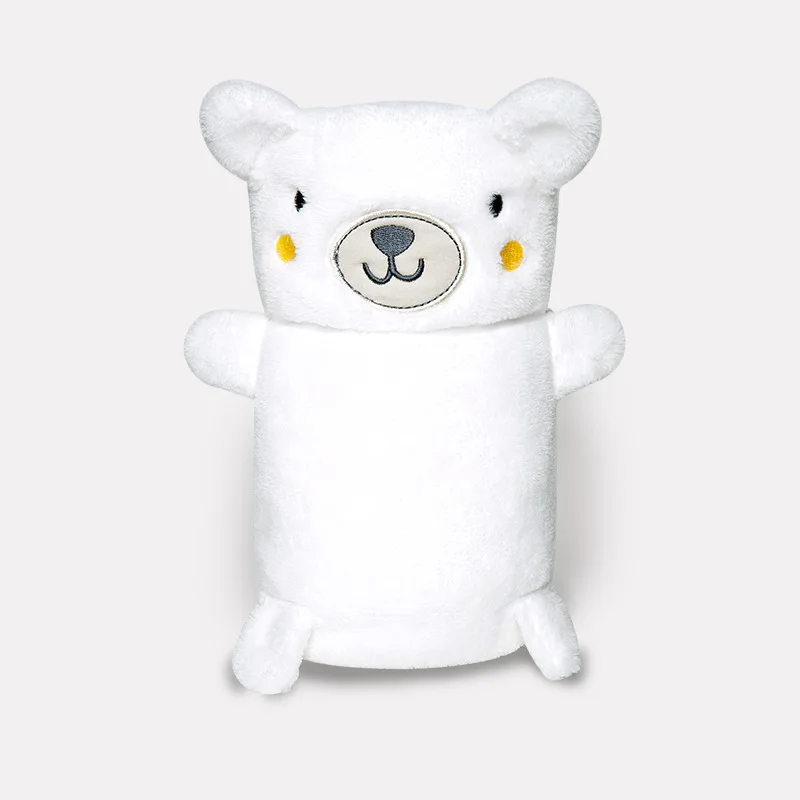 Одеяло для новорожденных с рисунком медведя кролика мягкое детское бархатное