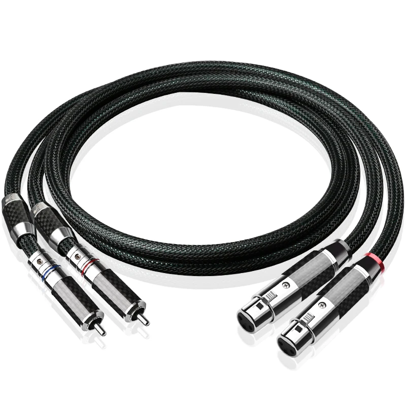 Аудиокабель Hifi RCA к XLR высококачественный медный кабель OCC Xlr Мама папе |