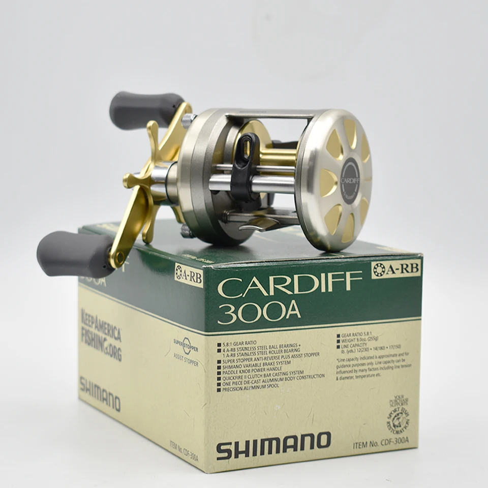 SHIMANO Круглая катушка CARDIFF Соотношение 5 2:1/5 8:1 4 5/5 0 кг Макс. сопротивление 4+1