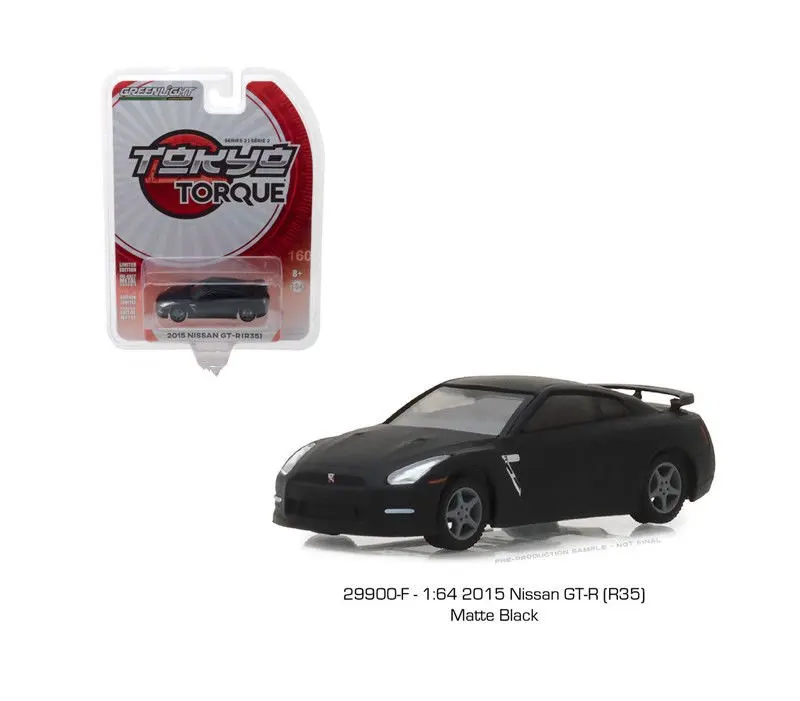GreenLight 1:64 2015 НСРБ в SKYLINE GT R R35 сплав игрушечный автомобиль игрушки для детей литья