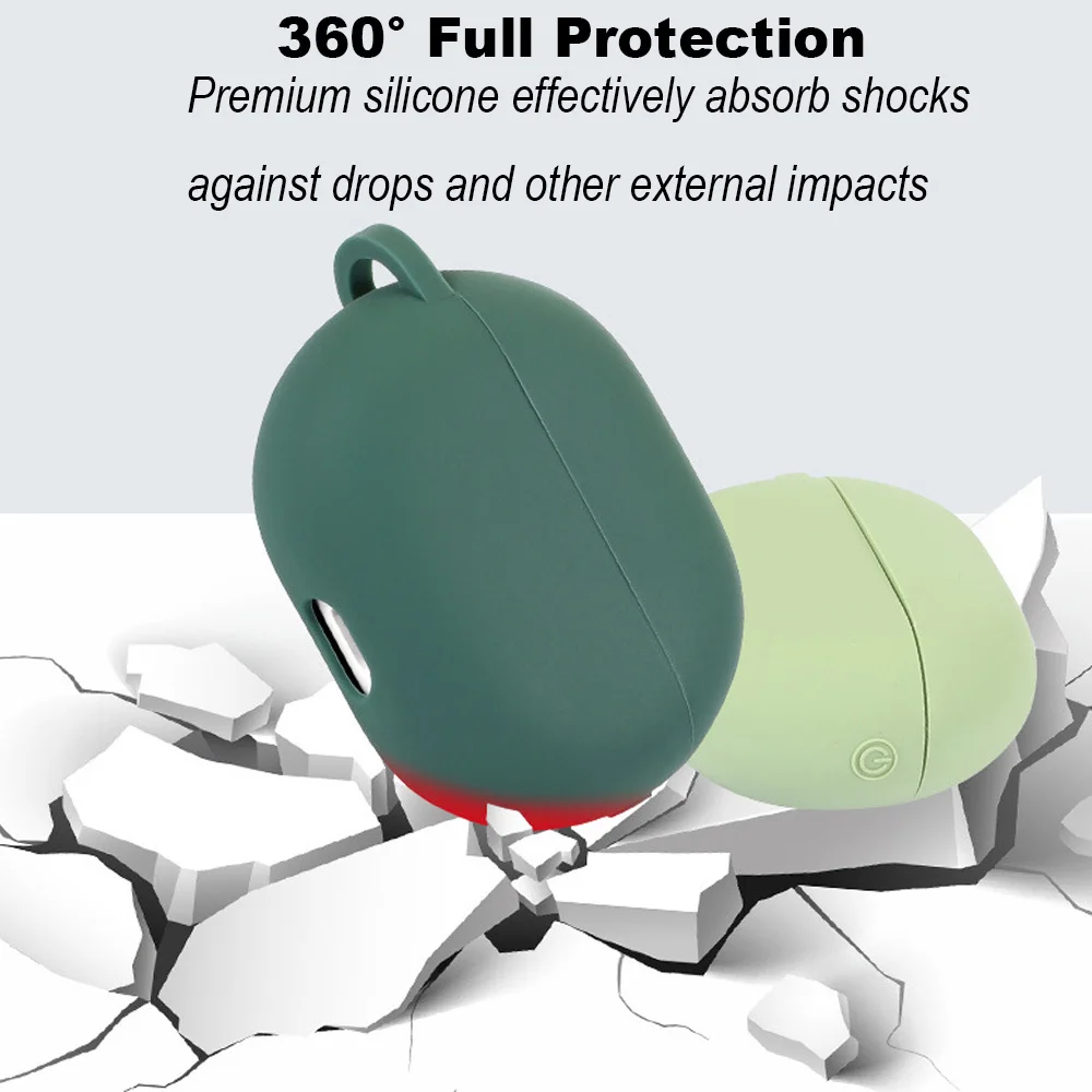 Фото Силиконовый чехол POYATU для Anker Soundcore Liberty Air 2 Pro, полностью защитные аксессуары для кожи, моющийся Пыленепроницаемый Чехол №2