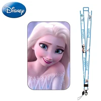 new disney frozen 2 womens card holder anna elsa print multi function card case with lanyard kids bus access card holder