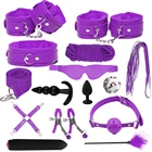 Секс-игрушки для пар, женский секс-шоп, сексуальные игрушки для взрослых, 18 комплектов экзотических аксессуаров, бондажное рабство, костюмы, игры для взрослых