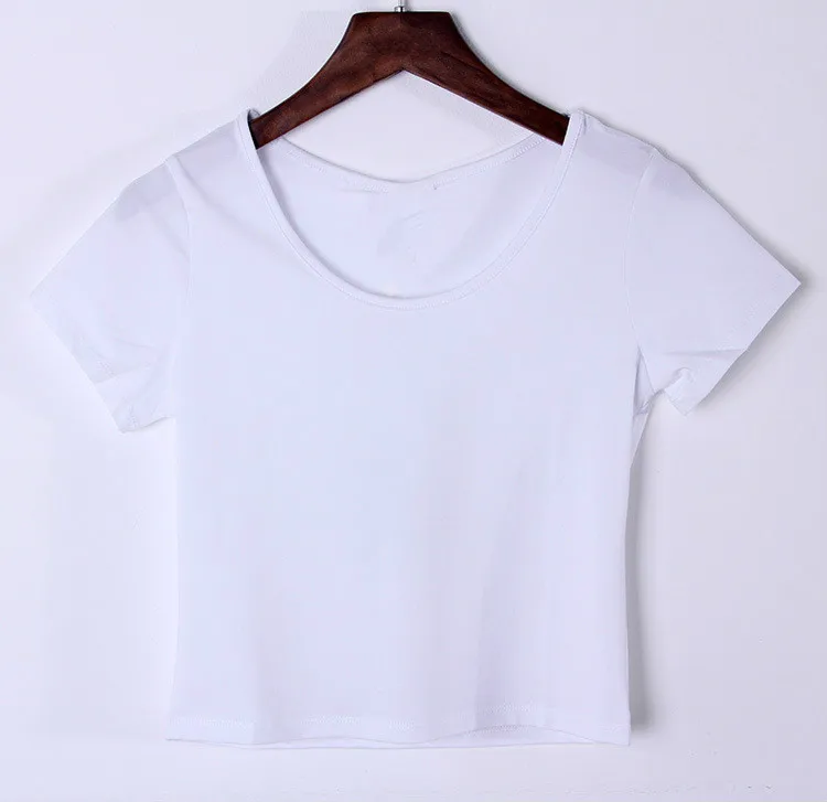 Модальные Короткие рукава с круглым вырезом короткие футболки Летние размеры S-2xl