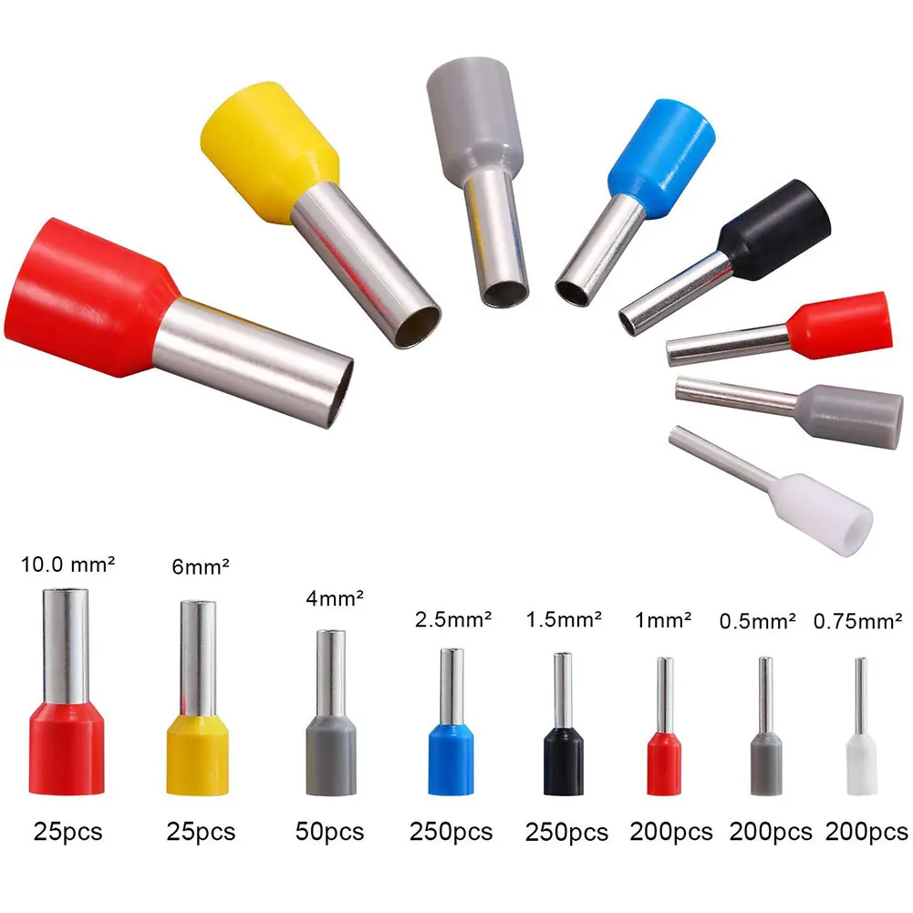 

Repair Connector 0.25-10mm2 AWG 23-7 Crimping Pliers Set Self Adjustable Insulated Hand Tool Multipurpose With 1200 Terminal