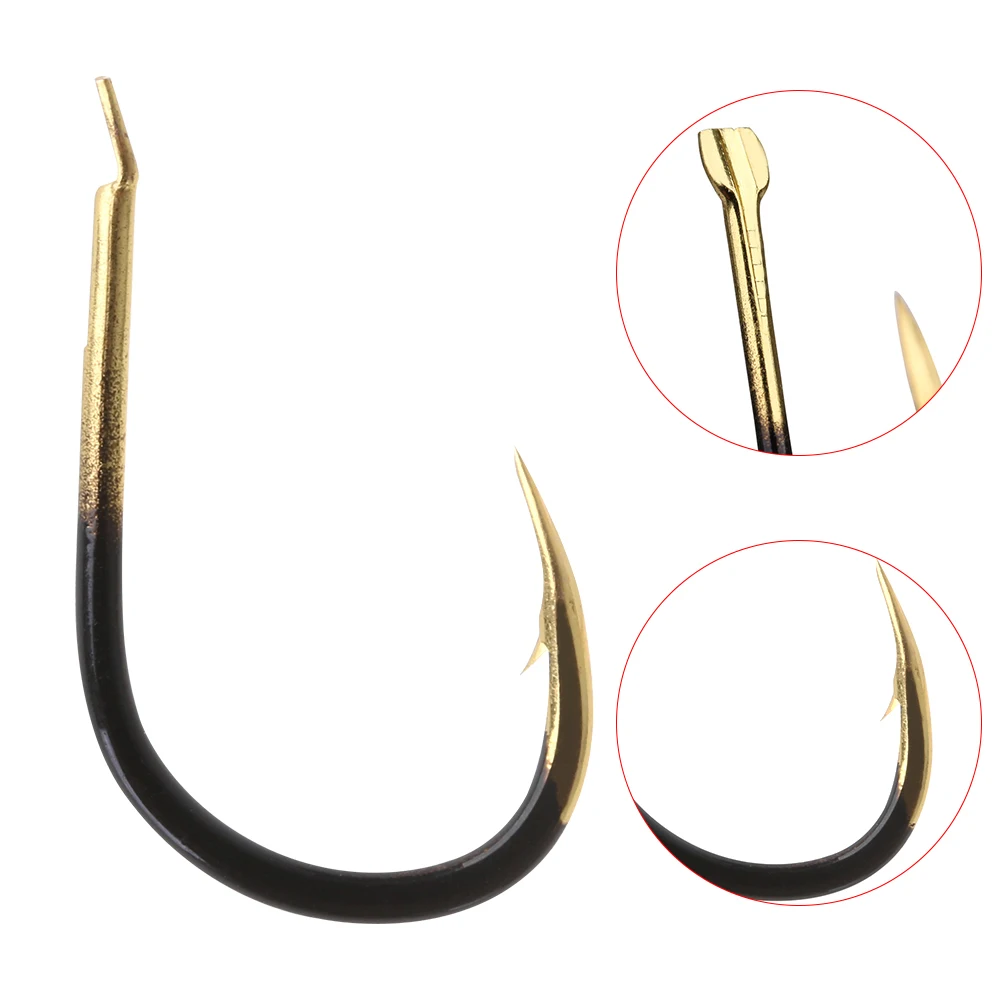 10 шт./упак. Высокое качество Sharp рыболовных крючков с бородкой и Цветной Вольфрам