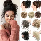 SHUOHAN синтетическое высокотемпературное волокно кудрявые волосы пучок шиньон Коктейльная эластичная резинка веревка грязный Q17