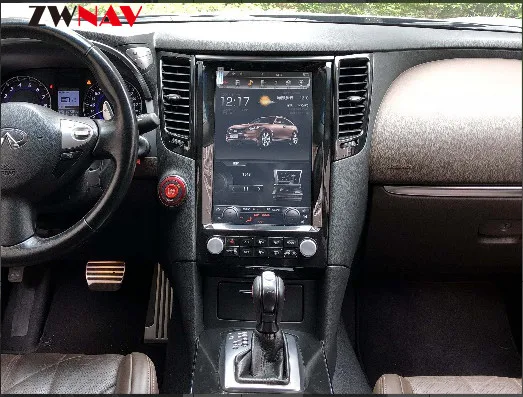 Автомагнитола Tesla style Android 7 1 IPS большой экран стерео для Infiniti FX FX25 FX35 FX37 qx70 GPS Navi