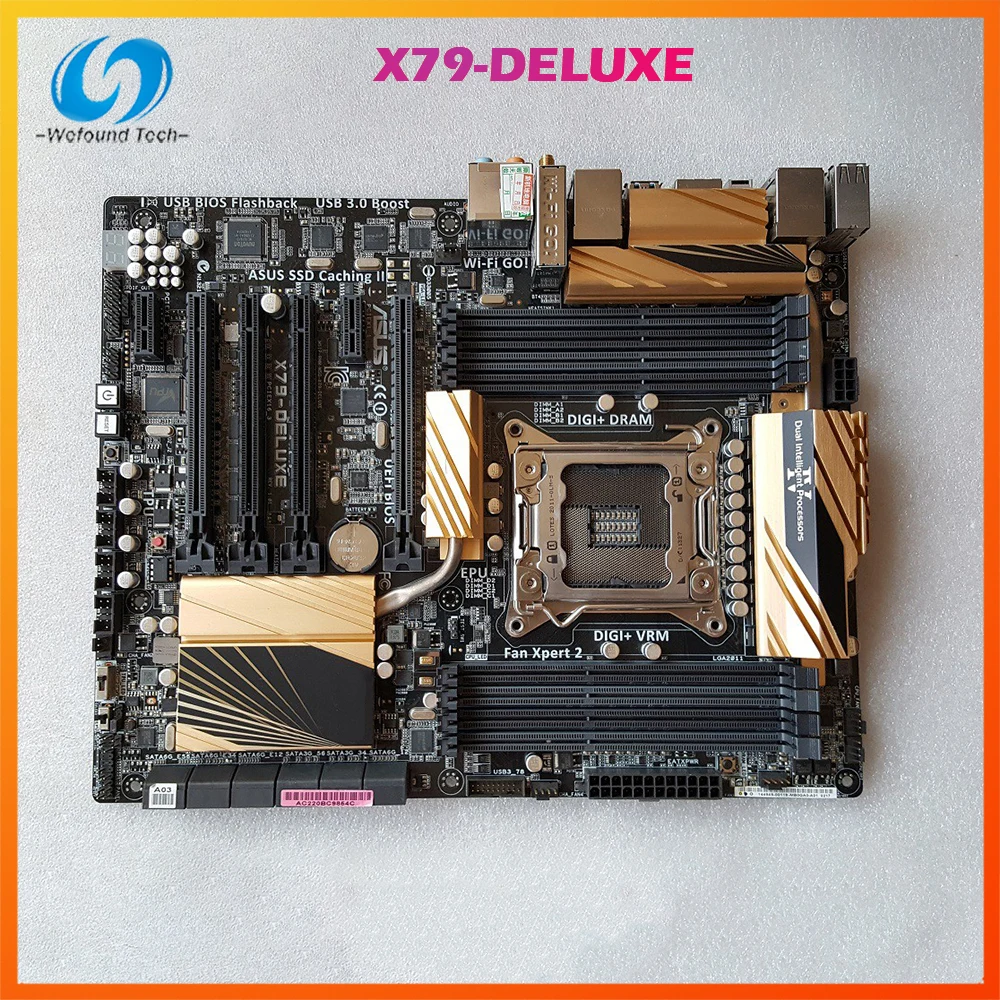 Billig Für Asus X79-DELUXE Motherboard Gold Edition 2011 Pin Unterstützung E5 2680V2 4960X
