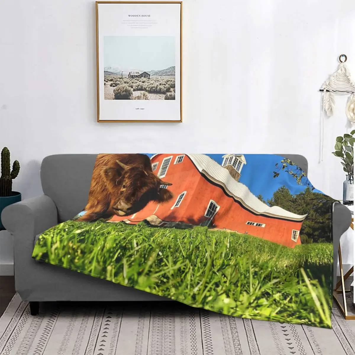 

Manta de vaca que pega la lengua, colcha para cama, sofá, cama a cuadros, mantas a cuadros, manta ponderada