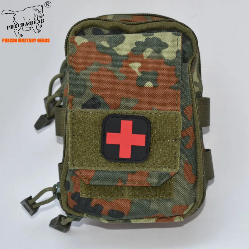 Flecktarn 1000D нейлоновая Мужская камуфляжная сумка Многофункциональный военно