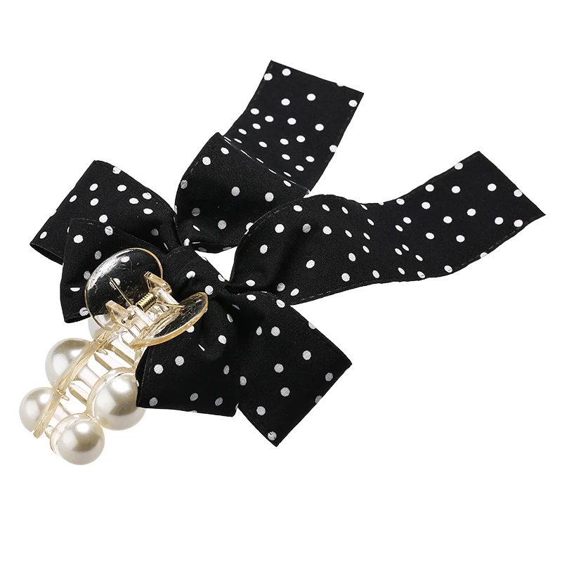

Ascona 2021 Spring New Butterfly Pearl Hairpin Shark Clip Ladies Hair Accessories for Women
