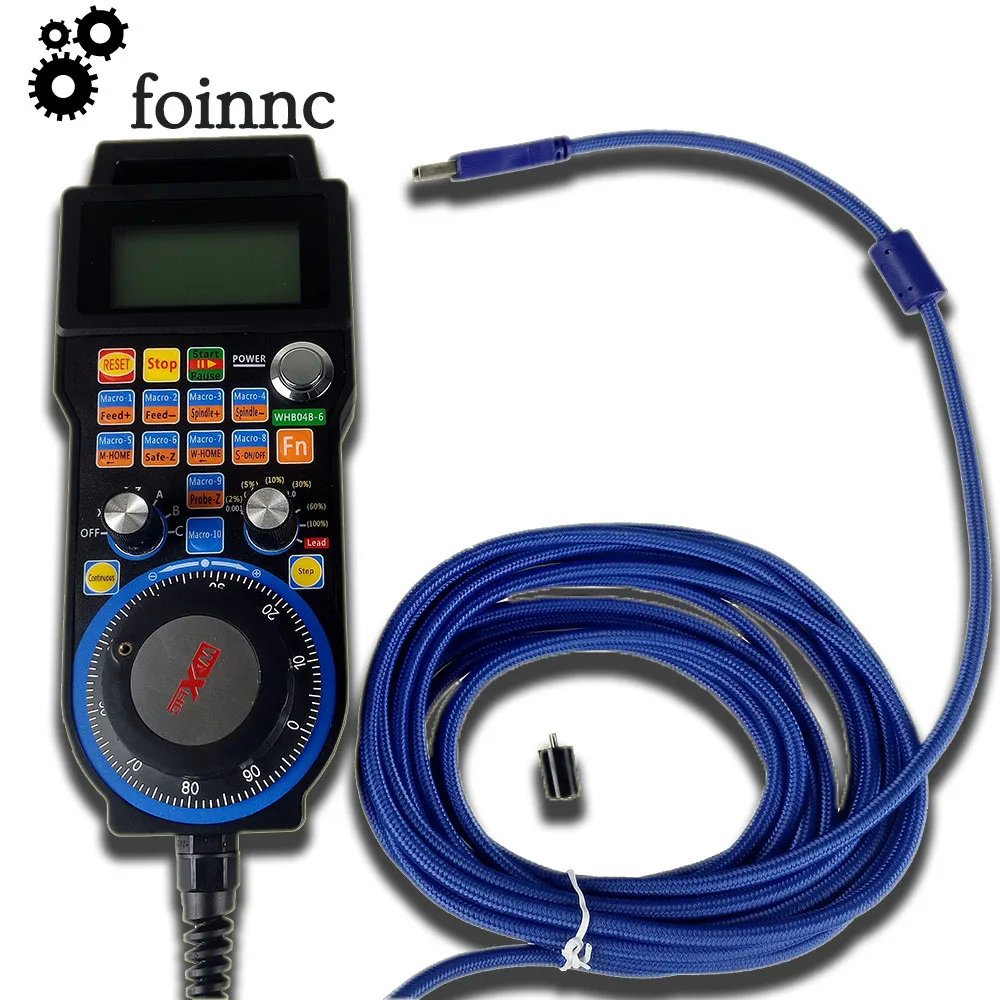 

CNC Mach3 Wired MPG 4/6 Axisï¼ˆOptionalï¼‰ Pendant Handwheel WHB04B For Milling ï¼† Engraving Machine