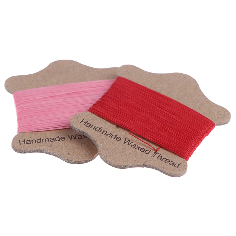 

1PC 20m/Roll Handmade Flat Waxed Sew Wax Line Thread Cord Hand Stitching For DIY Leather Sewing Craft Thread Tool Wholesale