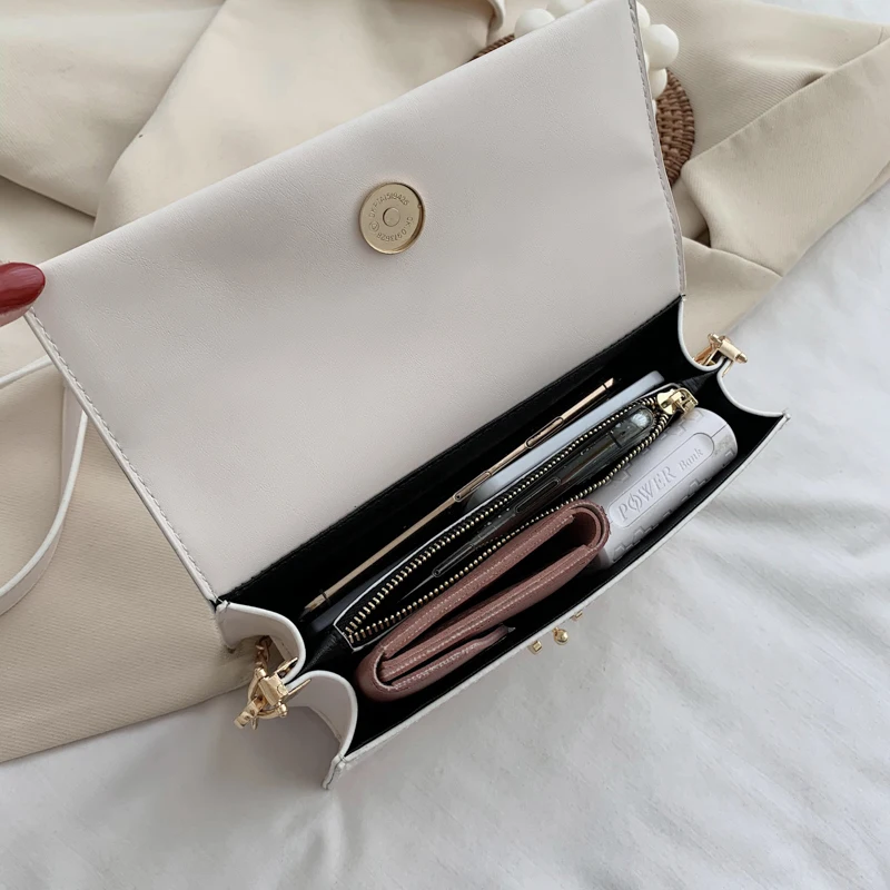 

Pu Women's Shoulder Messenger Bags Ladies Chain Crossbody Bag 2020 New Ladies Fashion Shoulder Bags Women Solid Color Handbag