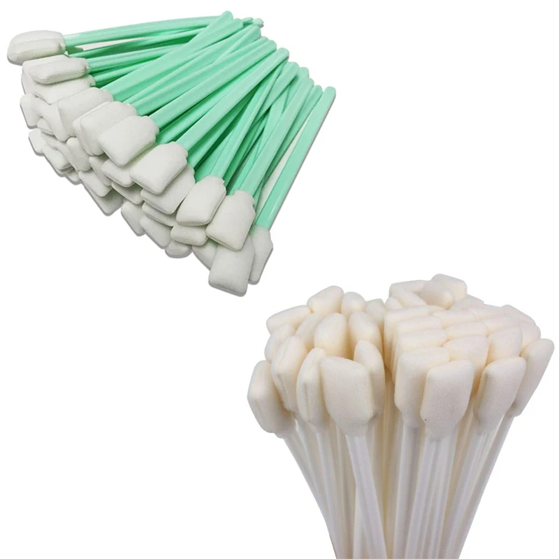 

100Pcs Cleaning Swabs for Roland Epson Mimaki Mutoh All Large Format Solvent Printer Printhead Sponge Sticks Swabs Buds