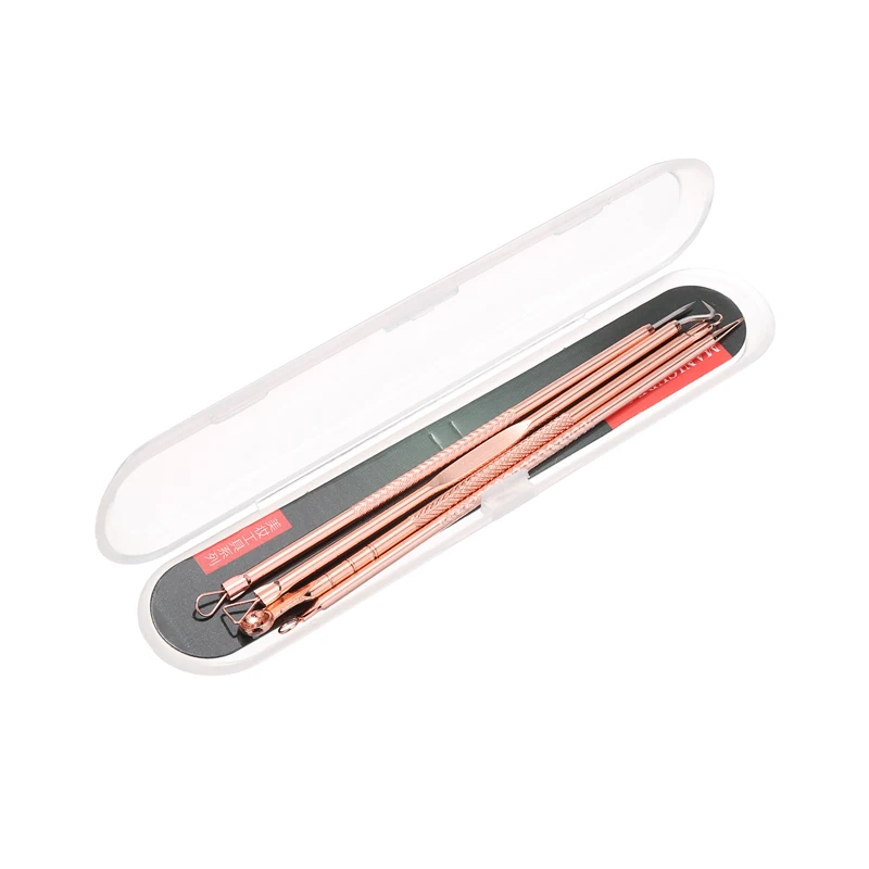 

4Pcs Blackhead Remover Kit Stainless Steel For Pimple Comedone Acne Extractor Face Skin Care Beauty Tools