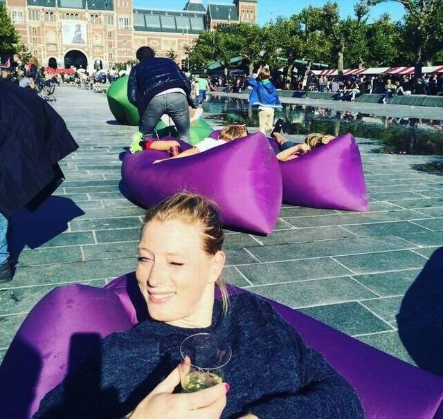 Светильник спальный мешок водонепроницаемый надувной для отдыха на природе