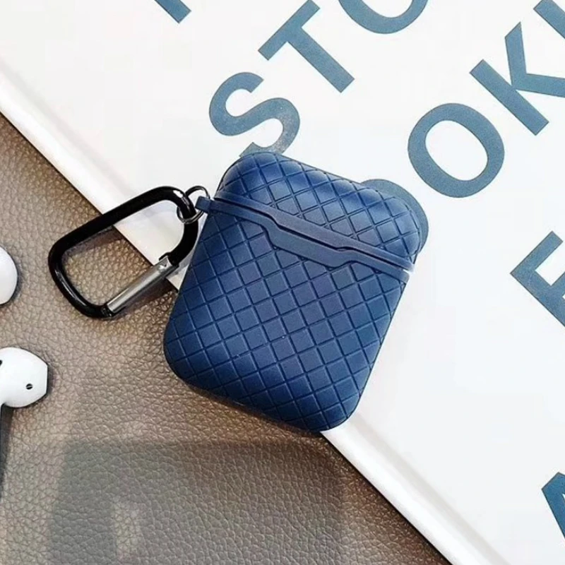 3D Bluetooth Плетеный чехол для наушников Airpods силиконовый милый мультяшный с рисунком