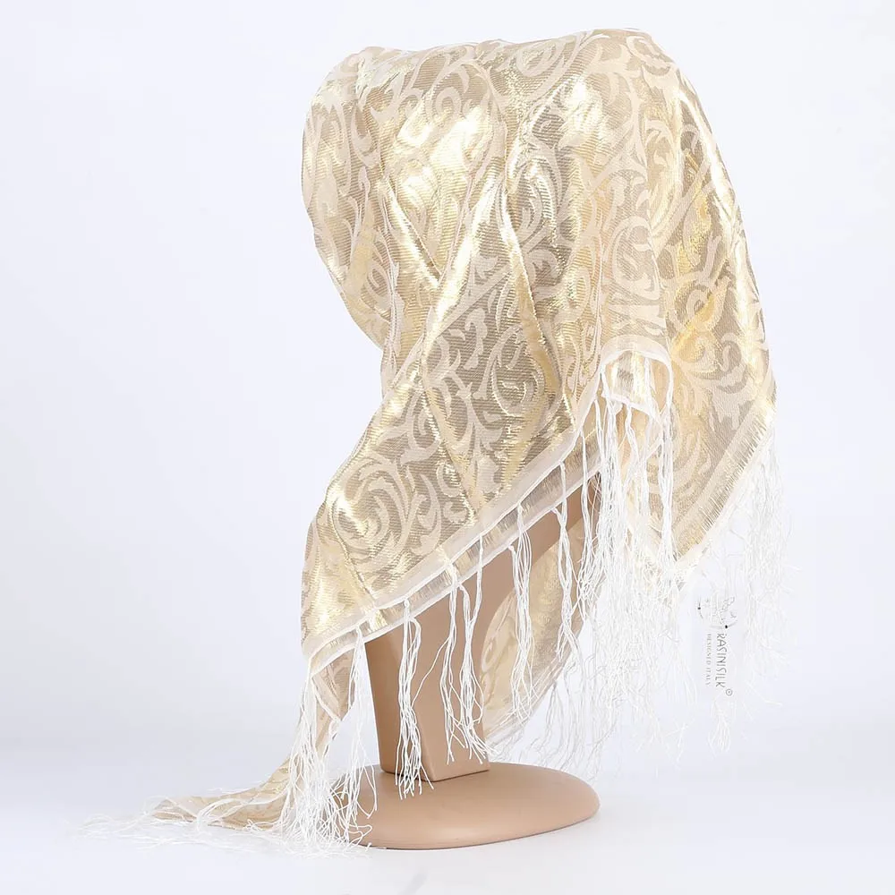 Женский жаккардовый платок с кисточками на Голову Бандана в мусульманском и