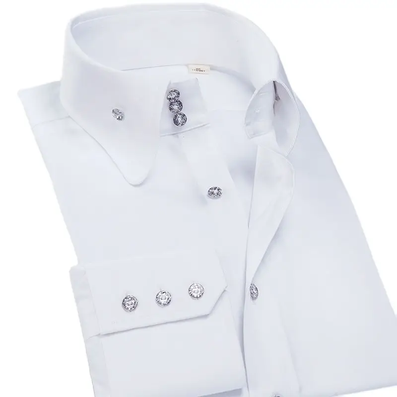 DEEPOCEAN мерсеризованная хлопковая рубашка с круглым вырезом и высоким воротом