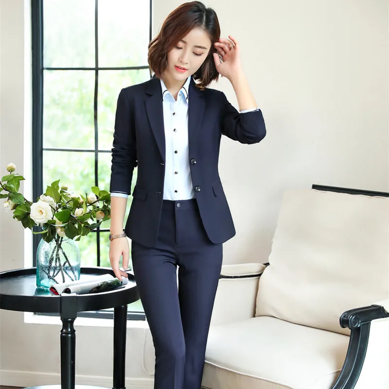 Женский элегантный деловой костюм из 2 предметов брючный для женщин женская
