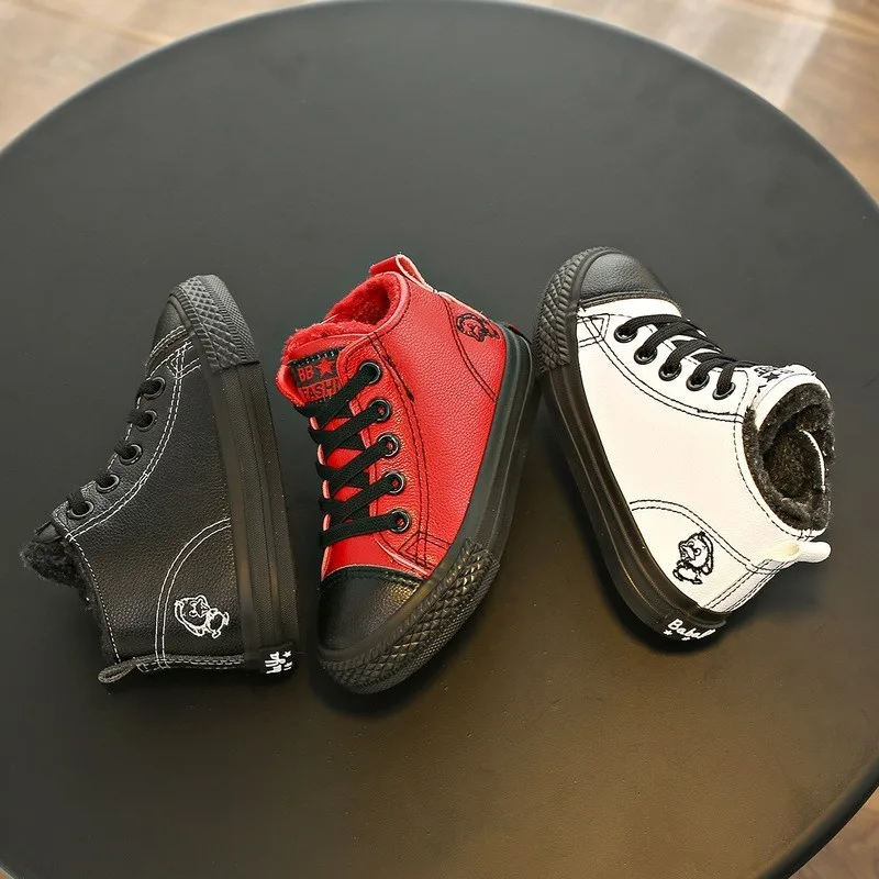 Новинка 2018 зимние ботинки для девочек детская обувь с хлопковой подкладкой