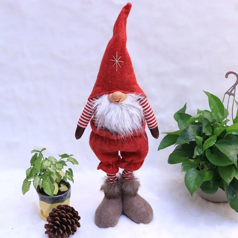 

Handmade Christmas Ornaments Gnome Tomte Santa Doll Home Window Desk Decoration
