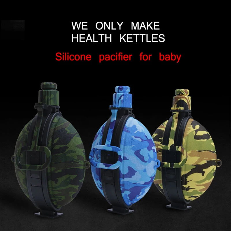 

580ml Sports Water Bottle Hot Cold Water Cola Camouflage Bottle Insulated Vacuum Flask For Kids School Fitness Outdoor Camping