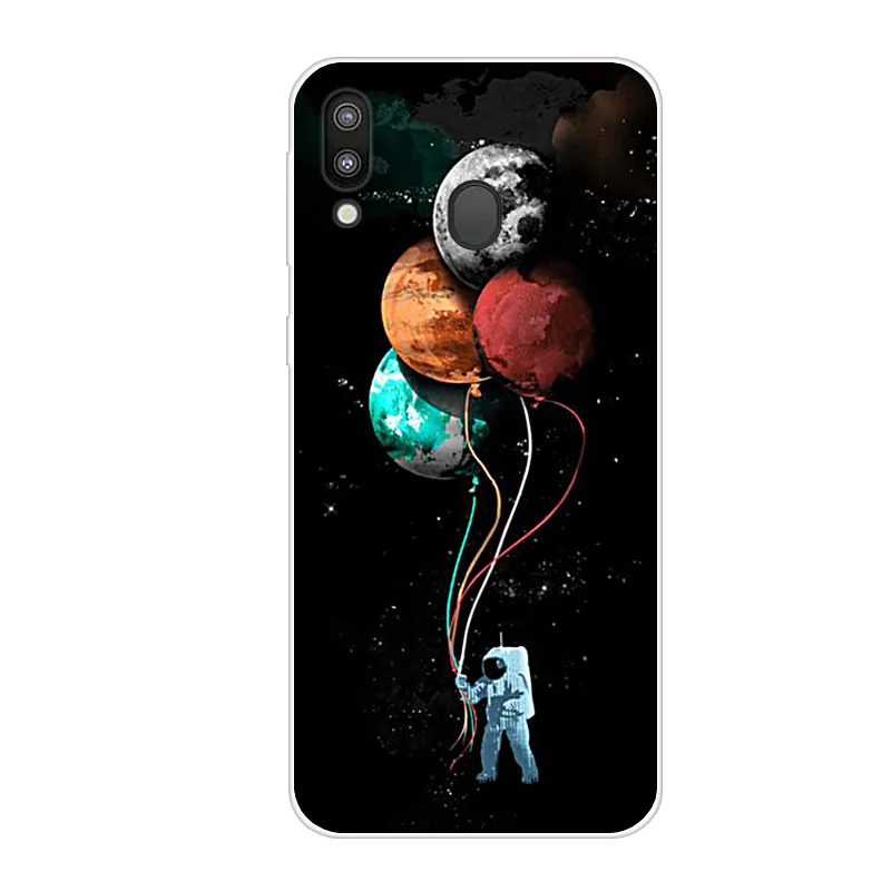 24 Для samsung M20 чехол милый мультфильм мягкий силиконовый планета кошка для телефона С Рисунком Тигра чехол для samsung Galaxy M20 задняя крышка M 20 M205F Coque - Цвет: 24