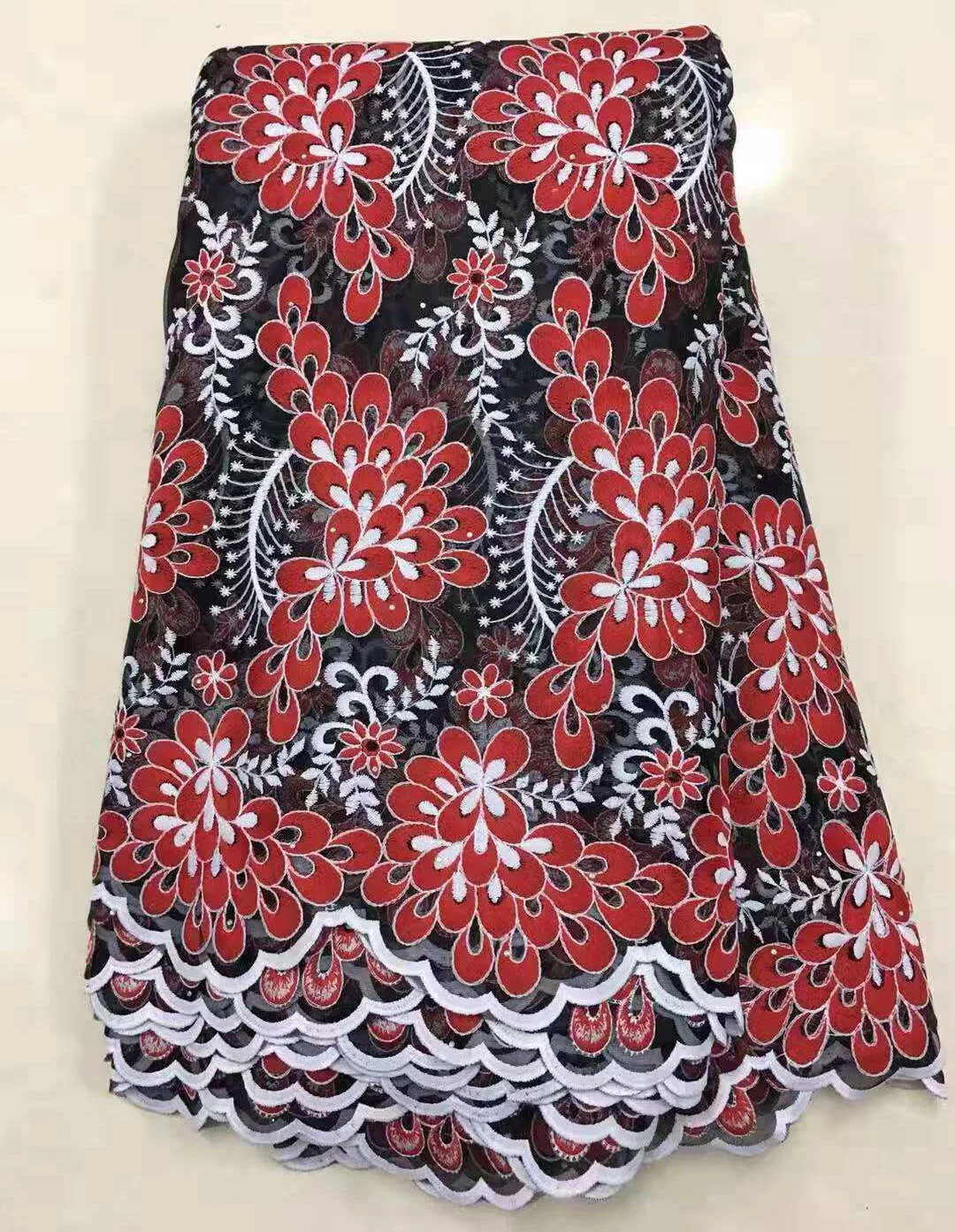 Хит продаж 2019 оранжевое Африканское шнурочное кружево высокого качества