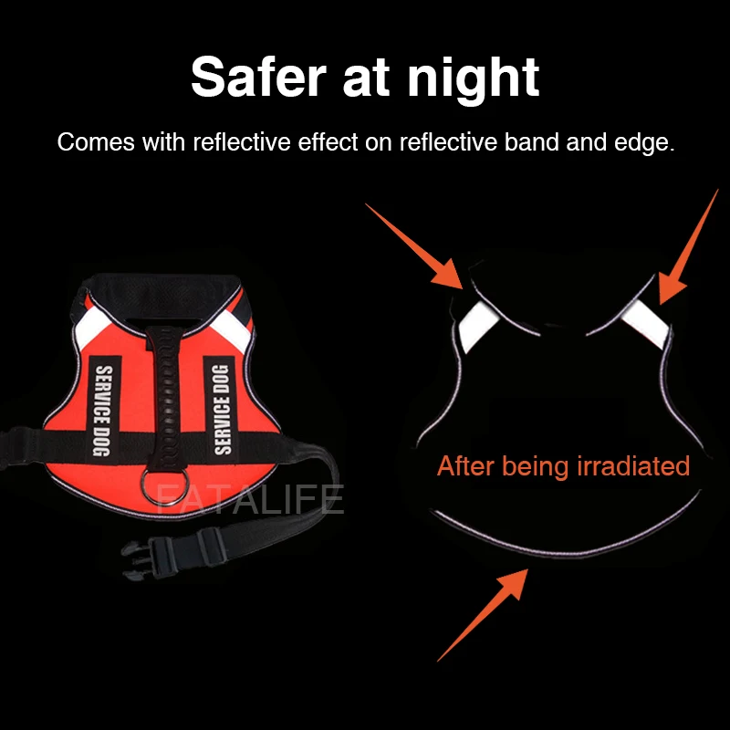 Шлейка-ошейник для собак военная одежда больших светоотражающая тренировочная