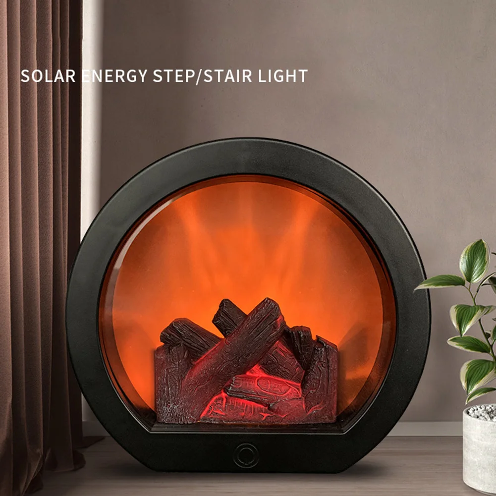 LED Flame Lantern Lamps Simulated Fireplace Effect Light Battery Home Courtyard Living Room Bedroom Decor |