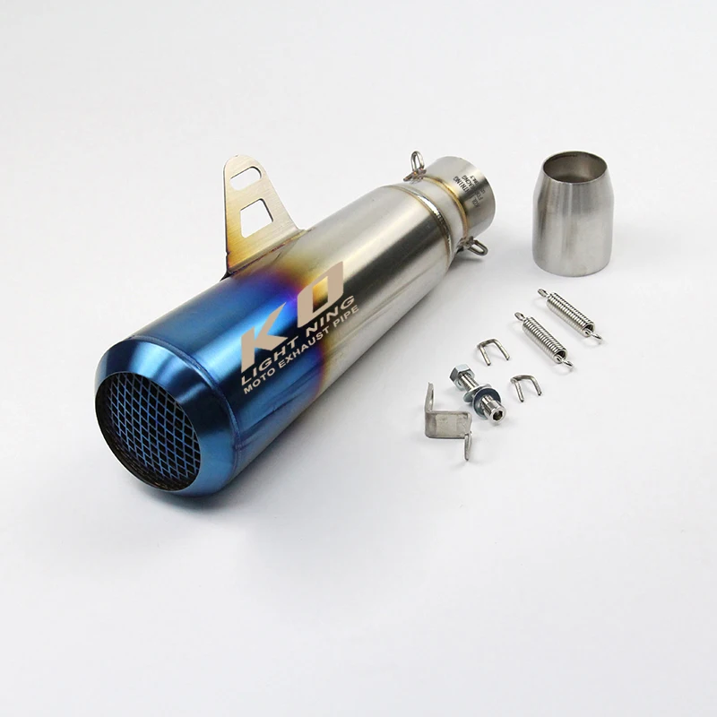 51 мм Универсальная выхлопная вентиляционная труба мотоцикла без глушителя из