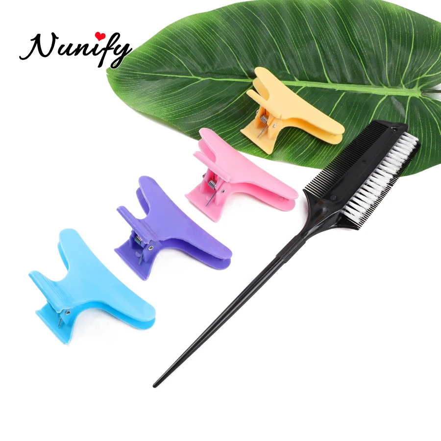 Профессиональная парикмахерская двухсторонняя Расческа для окрашивания волос 4