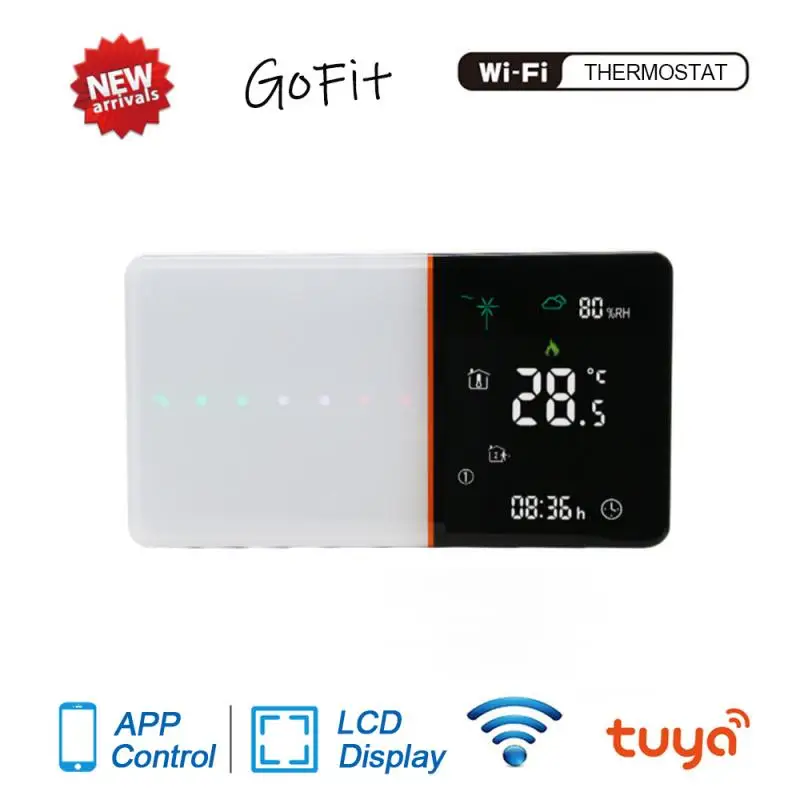 

GoFit Tuya WiFi Smart Thermostat Temperature Controller For Electric Floor Heating,Water/Gas Boiler Voice Work For Google Home
