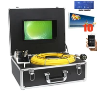 new 10inch meter counter dvr snake video endoscope camera pipe drain sewer well wall underwater inspection camera system