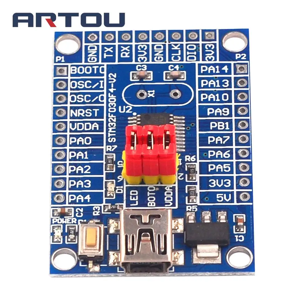 Макетная плата ARM M0 STM32F030F4P6/Базовая обучающая плата/минимальная системная TTL
