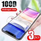 Гидрогелевая пленка 100D для IPhone XS Max, XR, X, 11 Pro, 8, 7, 6, 6s Plus, 3 шт.лот