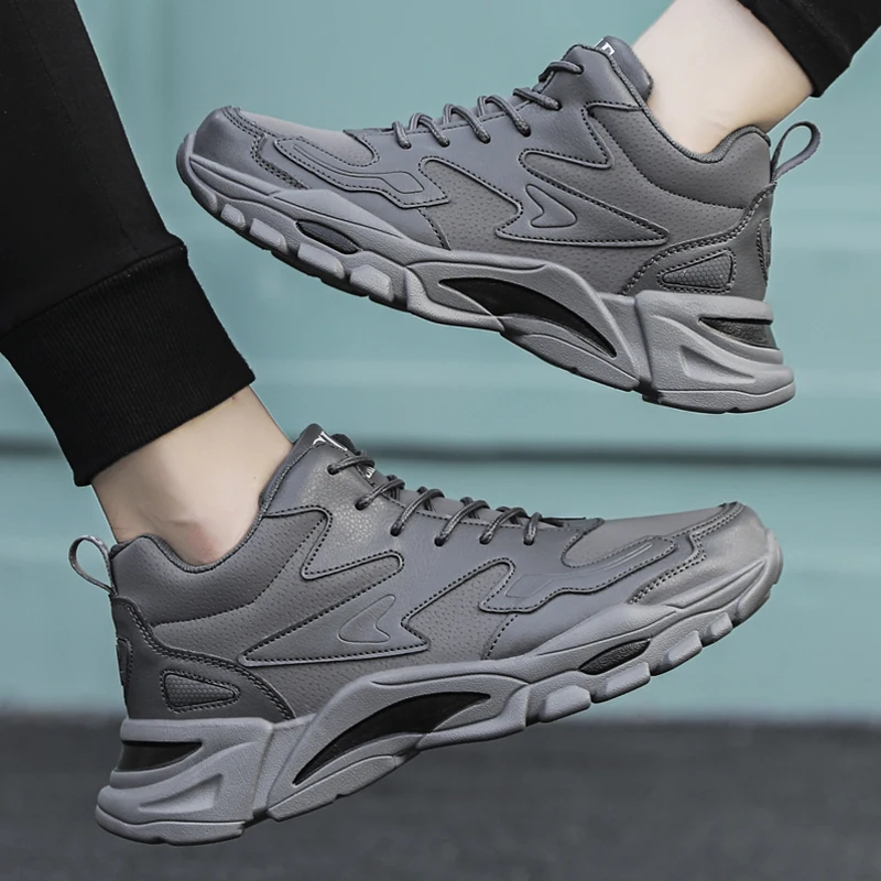 Кроссовки мужские демпфирующие Спортивная повседневная обувь толстая подошва