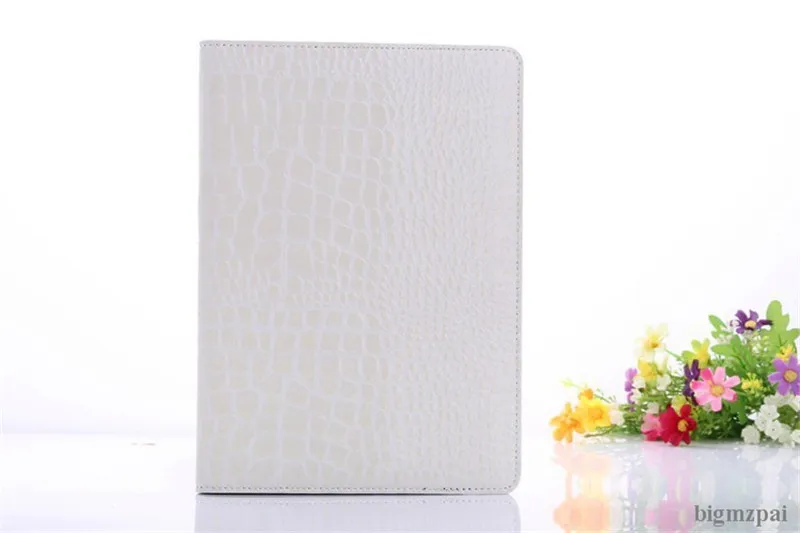 Чехол для планшета для iPad Air/Air 2, чехол с откидной крышкой из крокодиловой кожи, защитный чехол из искусственной кожи для Ipad 9,7, чехол+ пленка - Цвет: White