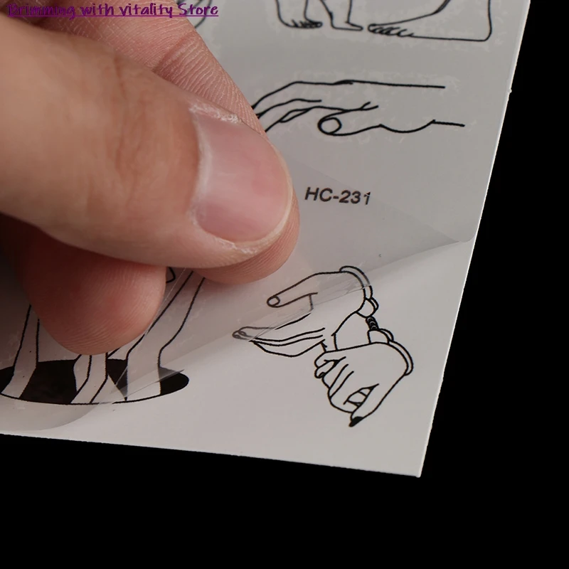 10 Sheet Temporary Tattoo Fake Tattoo Stickers Couple Tattoo Love Lovers Wrist Tattoo