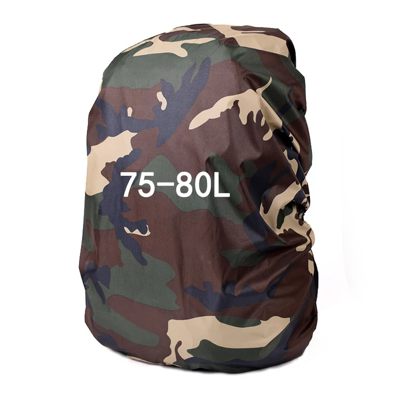 City 75-80L 30-80L Камуфляжный Портативный Открытый походный нейлоновый пылезащитный Камуфляжный водонепроницаемый рюкзак-дождевик для рыбалки и охоты - Цвет: City 75-80L