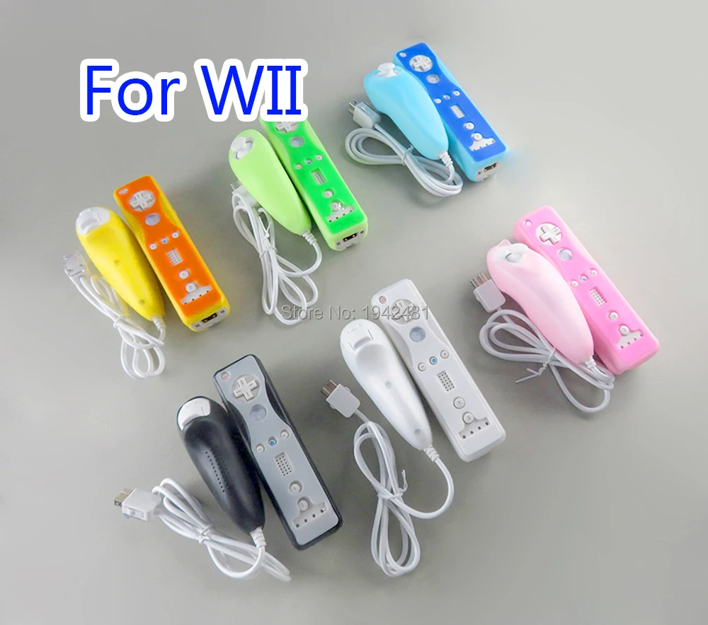 40 шт. = 20 комплектов мягкий силиконовый чехол для игрового контроллера Wii|Запасные