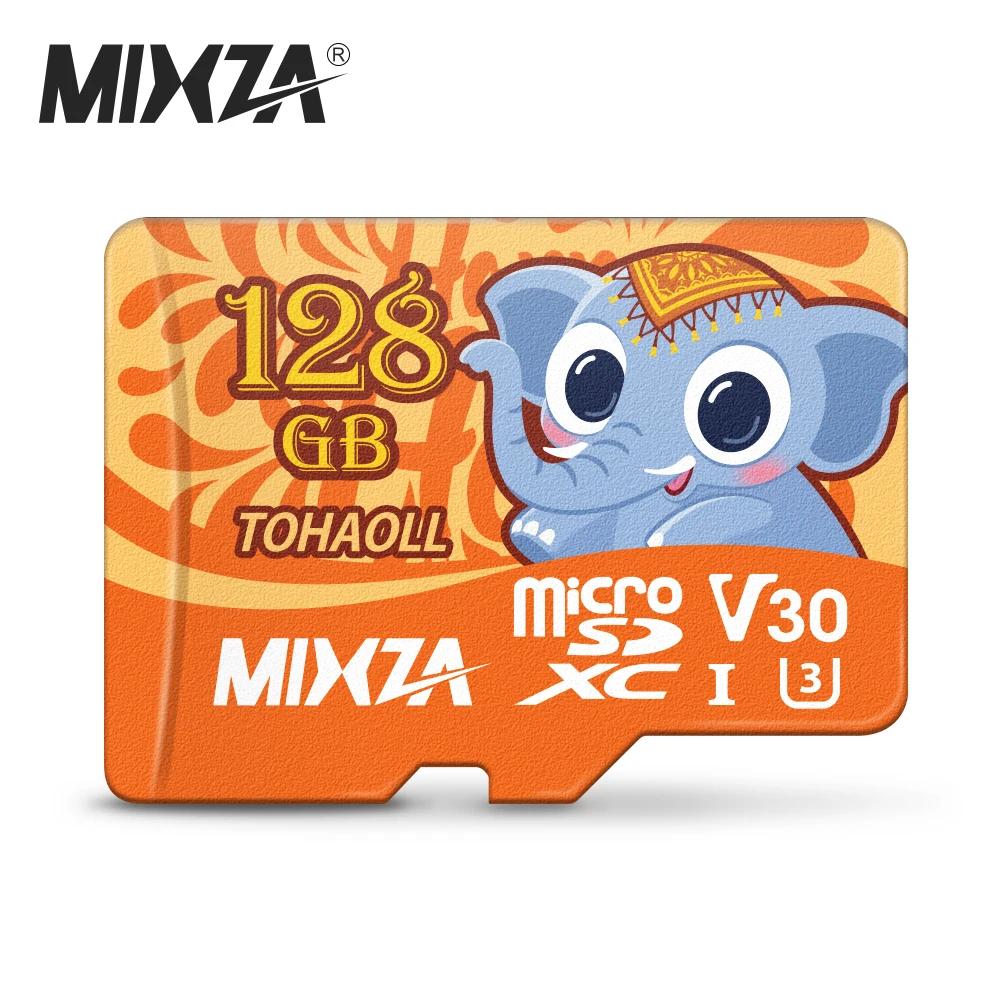 

MIXZA Elephant Memory Card 256GB 128GB 64GB U3 80MB/S 32GB Micro sd card Class10 UHS-1 flash card Memory Microsd TF/SD Cards