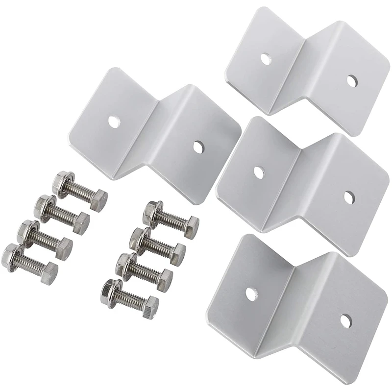 

4 Sets Solar Panel Z Brackets Mount Mounting Set RV Boat Off Grid Roof (16 Units)