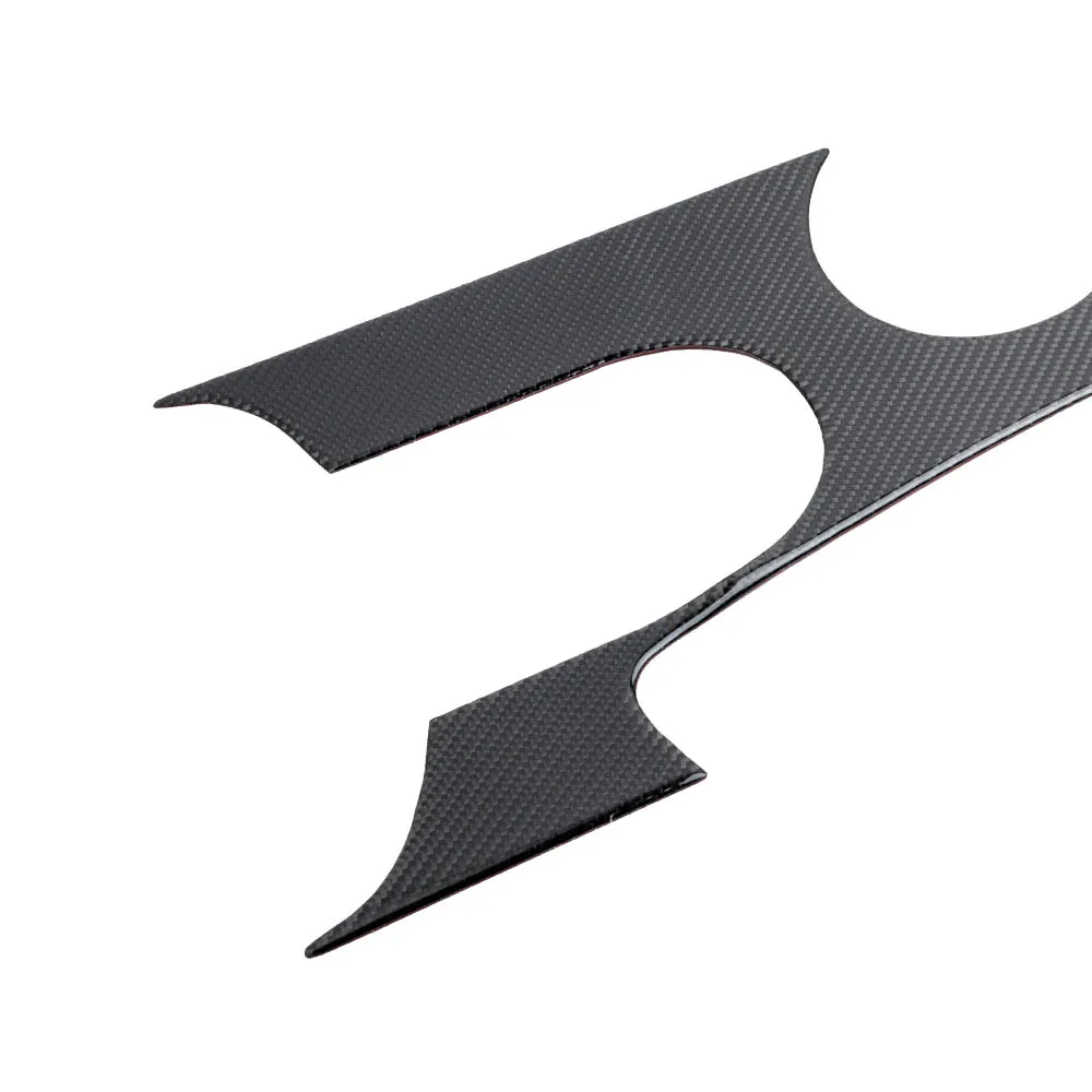 

Black Carbon Fiber Front Interior Gear Shift Panel Cover Trim For Ford Mustang