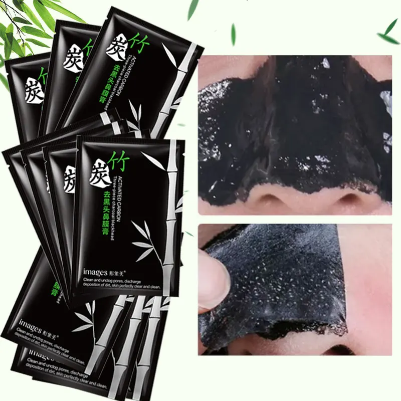 Бамбуковый уголь удаляет маску угрей стикер Очиститель носовой крем очищает от